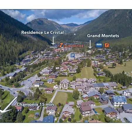 Le Cristal Gm7 Mountain View, Pool, Private Sauna & Parking - Happy Σαμονί